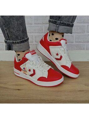 Converse Weapon Low Red White 10.5 Women Shoes Bird Magic Erving Sneaker A10598C